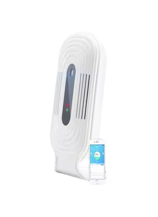 Loquat Air quality monitor, portable multifunctional intelligent carbon dioxide formaldehyde TVOC tester, screenless USB powered 5V, suitable for home office childcare, 97 x 52 x 30mm，white  - Image 3