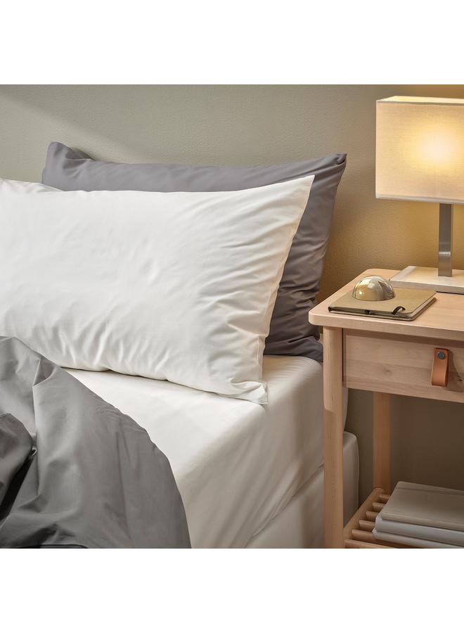 erorex Fitted sheet, white, 180x200 cm - Image 3