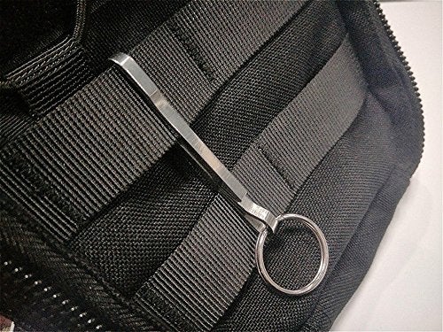 EKLOEN 2 PCS Stainless Steel Hanging Buckle Keychain,Portable EDC Quickdraw Key Ring Tool - Image 3