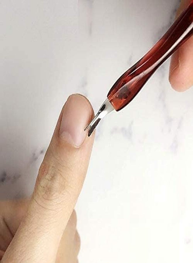 Brille Bee مجموعة أدوات إزالة الجلد الميت من بريل بي - 3 قطع قاطع جلد فضي، دافع وشوكة - Image 3