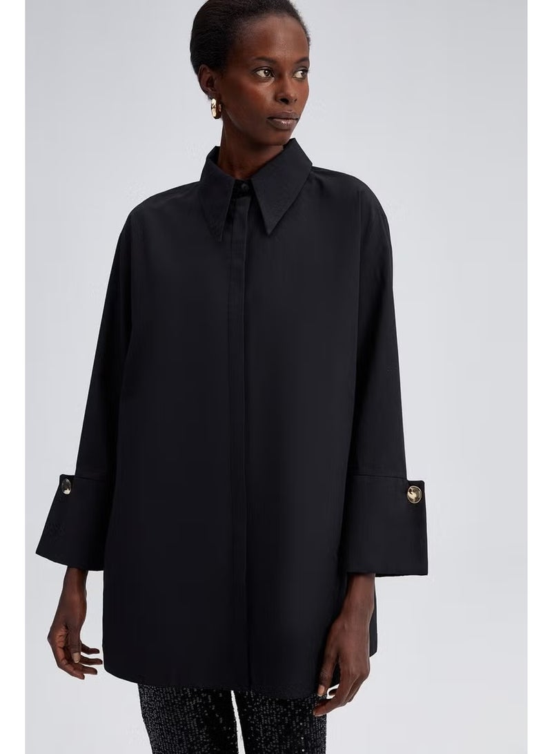 Touche Prive Wide Cuff Poplin Shirt - Image 2