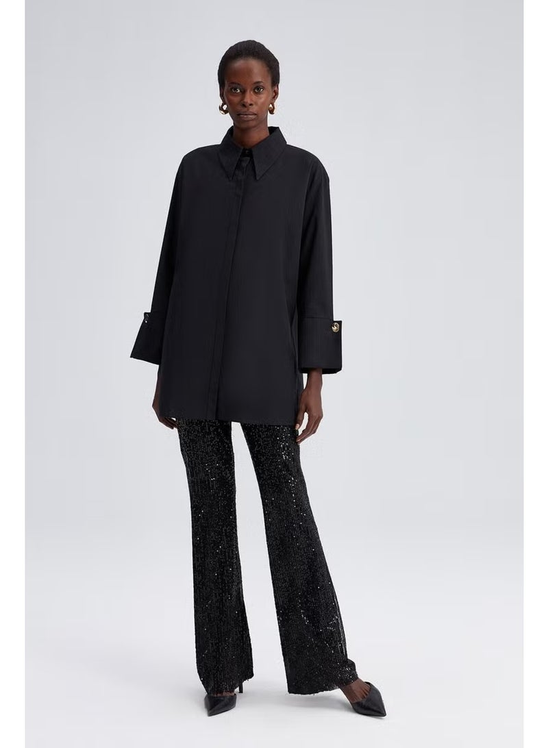 Touche Prive Wide Cuff Poplin Shirt - Image 1