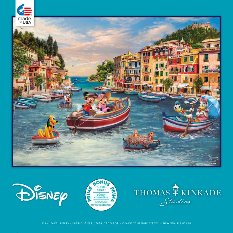 Ceaco سيكو - توماس كينكيد - ديزني - ميكي وميني في إيطاليا - 1000 قطعة بازل - Image 5