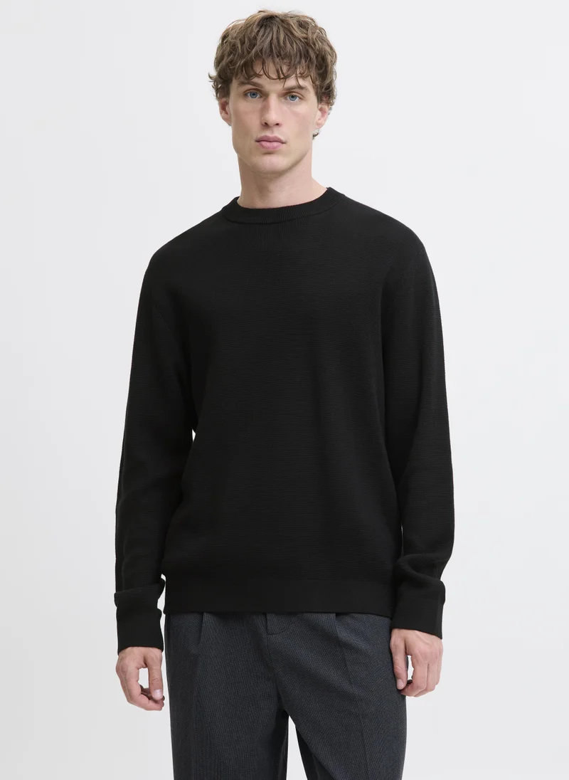 JACK & JONES Knitted Crew Neck Long Sleeve Sweater