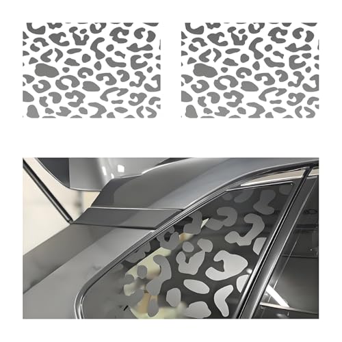 Sandfren Leopard Cheetah Car Side Window Decals 2PCS Vinyl Leopard Cheetah Vehicle Rear Quarter Sticker Automotive Exterior Decoration Paster Accessories Universal for SUV Sedan Truck - Image 1