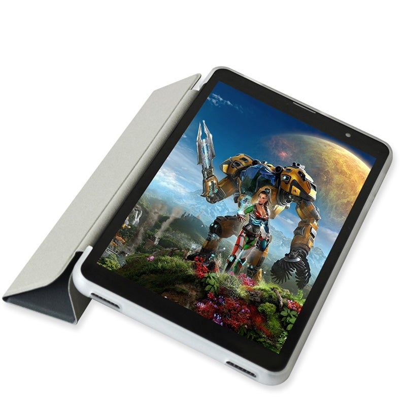 ألدو كيوب حافظة جلدية قلابة أفقية بتصميم نجمة مكسورة لجهاز Smile 1 اللوحي (أزرق) - Image 4