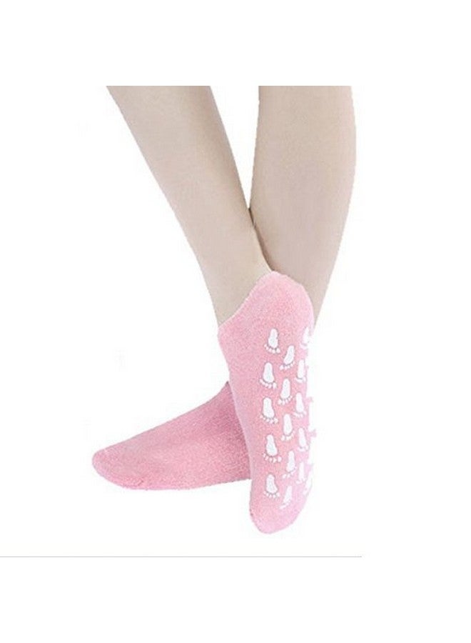 ad fresh Moisturize Skin Repair Cracked Moisturizing Treatment Gel Spa Socks (Multi Color) - Image 1