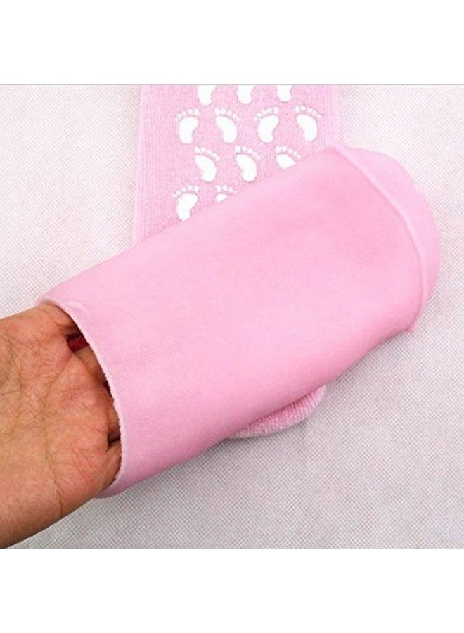 ad fresh Moisturize Skin Repair Cracked Moisturizing Treatment Gel Spa Socks (Multi Color) - Image 4