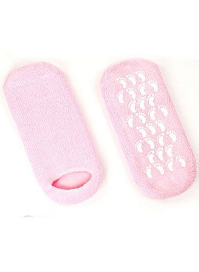 ad fresh Moisturize Skin Repair Cracked Moisturizing Treatment Gel Spa Socks (Multi Color) - Image 2