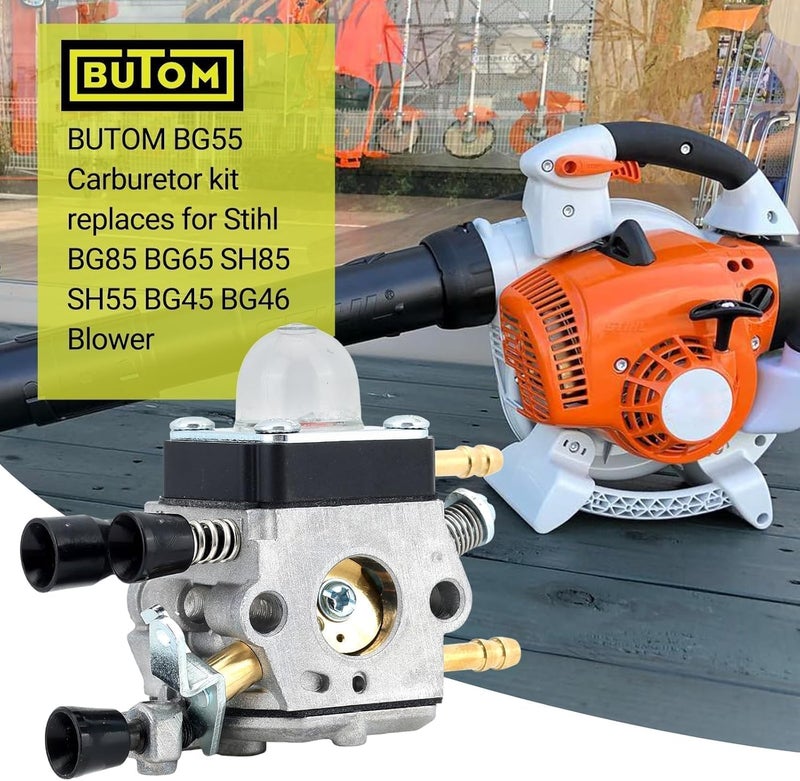 Butom BG55 Carburetor for Stihl BG 55 BG85 BG 85 BG65 SH85 SH55 BG45 BG55Z BG46 Leaf Blower 42291200606 Zama C1Q-S68G C1Q-S68 Carburetor - Image 2