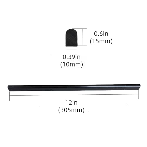 Jusmioke Black Marble Pencil Tile 10 Pack 039in x 12in Marble Tile Edge Trim Polished for Kitchen Backsplash Bathroom and Shower Walls - Image 3