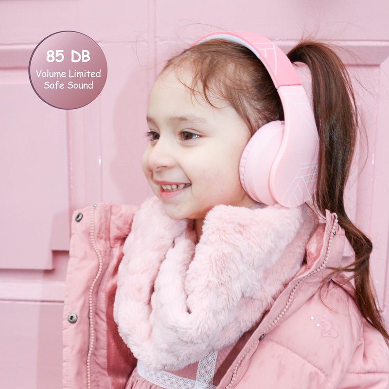 PowerLocus Bluetooth Headphones for Kids, Wireless Foldable Headphones Over Ear, Headphone with Microphone, 85DB Volume Limit, Wireless and Wired Headset with Micro SD, FM for Cellphones, Tablets, PC - Image 5