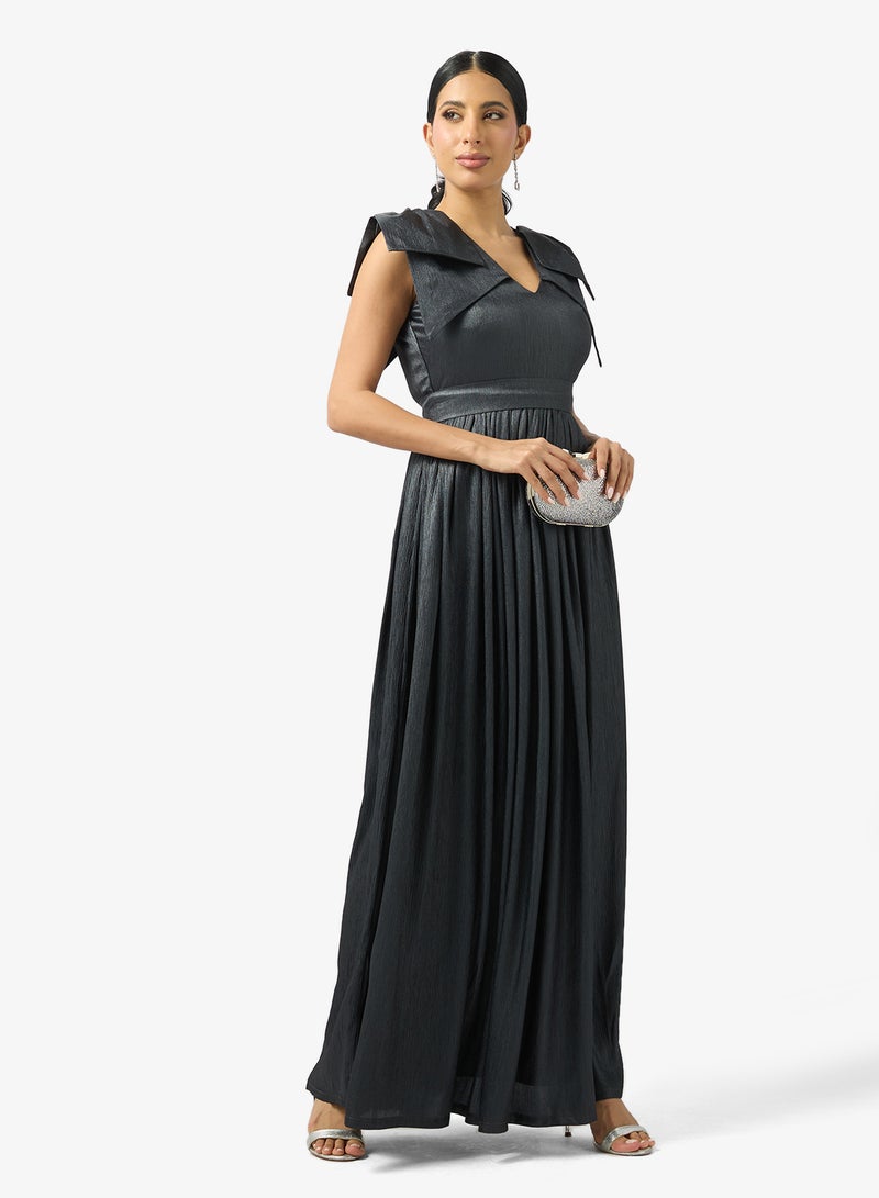 Ella Limited Edition Evening Dress With Statement Shoulder Bow - Image 4