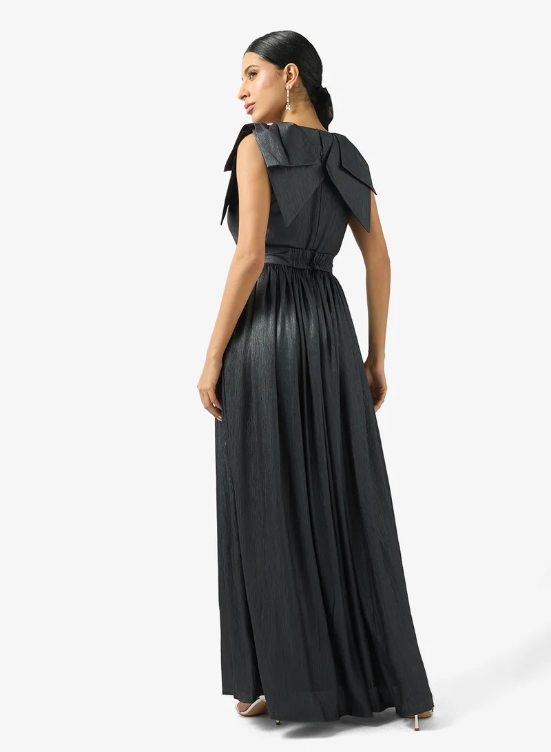 Ella Limited Edition Evening Dress With Statement Shoulder Bow