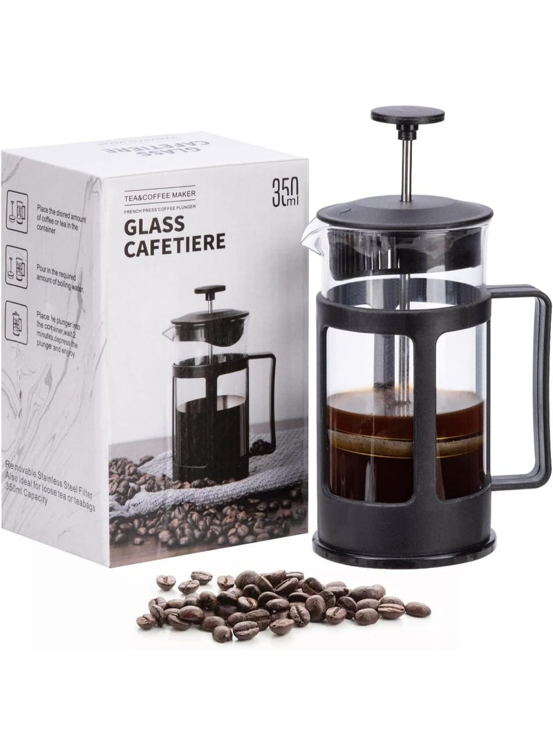 French Press Coffee Maker, Coffee Press with Heat Resistant Thickened Borosilicate Glass French press pot - Image 2