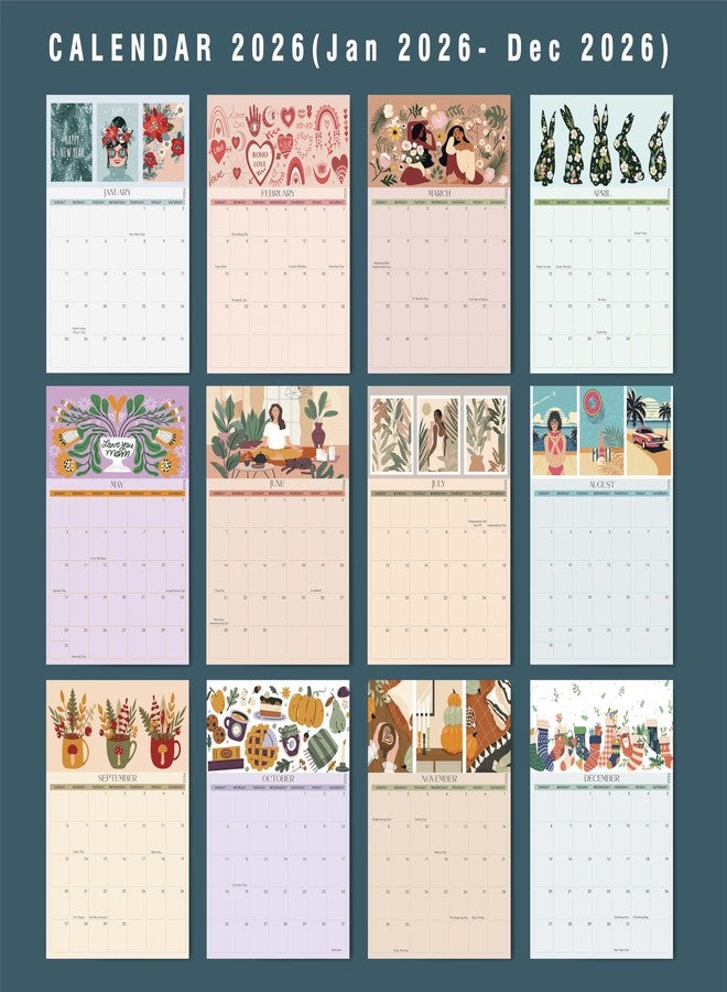 mudrit Wall Calendar 2026, 12 months planner from Jan 2026 - Dec 2026, Spiral Bound for Office, Home, Family, Business, School, Appointment Planning, Size- 12" X 17" - Image 4