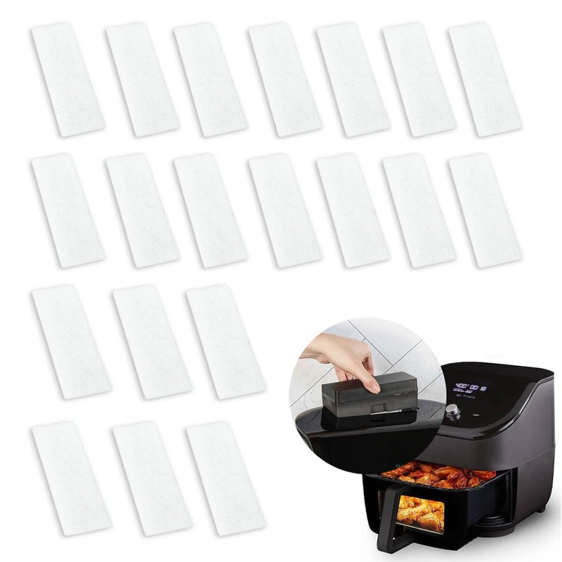 EUSTREER 20 Pcs Air Fryer Replacement Filters for 6QT Instant Vortex Plus Air Fryer with ClearCook and OdorErase, Air Fryer Accessories Replacement Odor Erase Air Filters for Instant Air Fryer Vortex Plus 6QT - Image 1