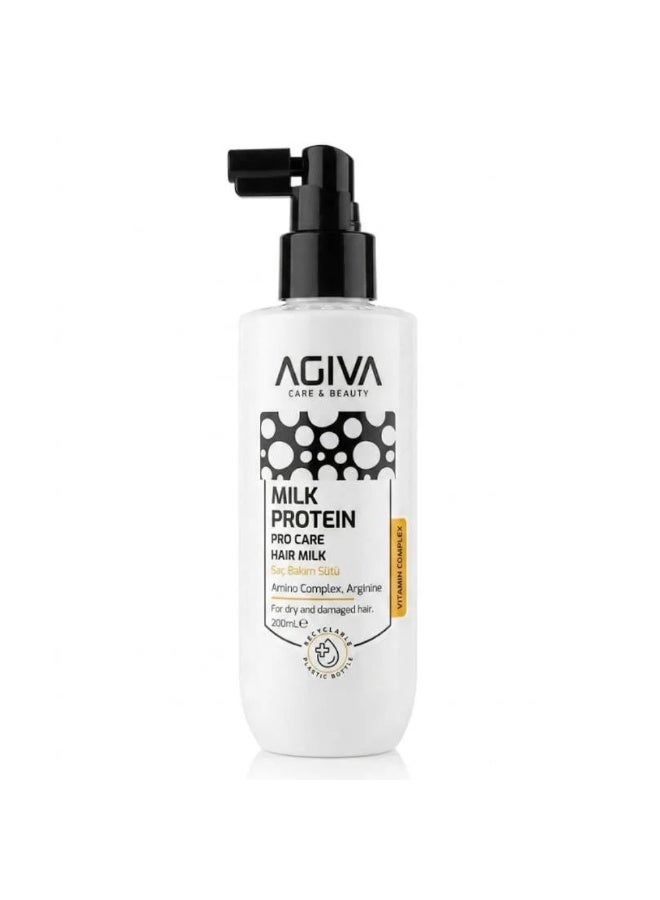 MILK PROTEIN PRO CARE HAIR MILKComplex, Arginine For dry and damaged hair. 200mL