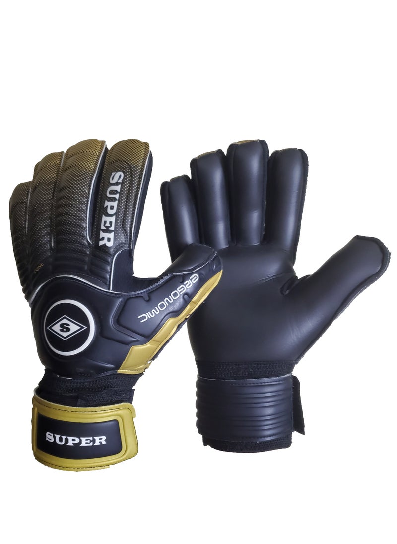 Super Mens Goal Keeper Gloves with High Gripping Palm  - Image 1