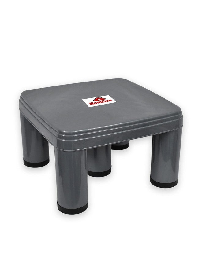 Homfine Homfine Plastic Bath Stool/Chair/Patla Big Size Strong 5 Legs Multipurpose Stool for Home, Kitchen, Bathroom etc (Color : Grey, 1Pc)  - Image 4