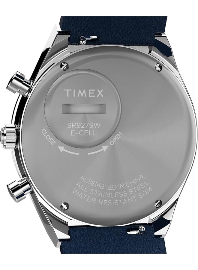 تيميكس ساعة كرونوغراف كوارتز للرجال بسوار من الجلد Tw2W51700 - Image 3