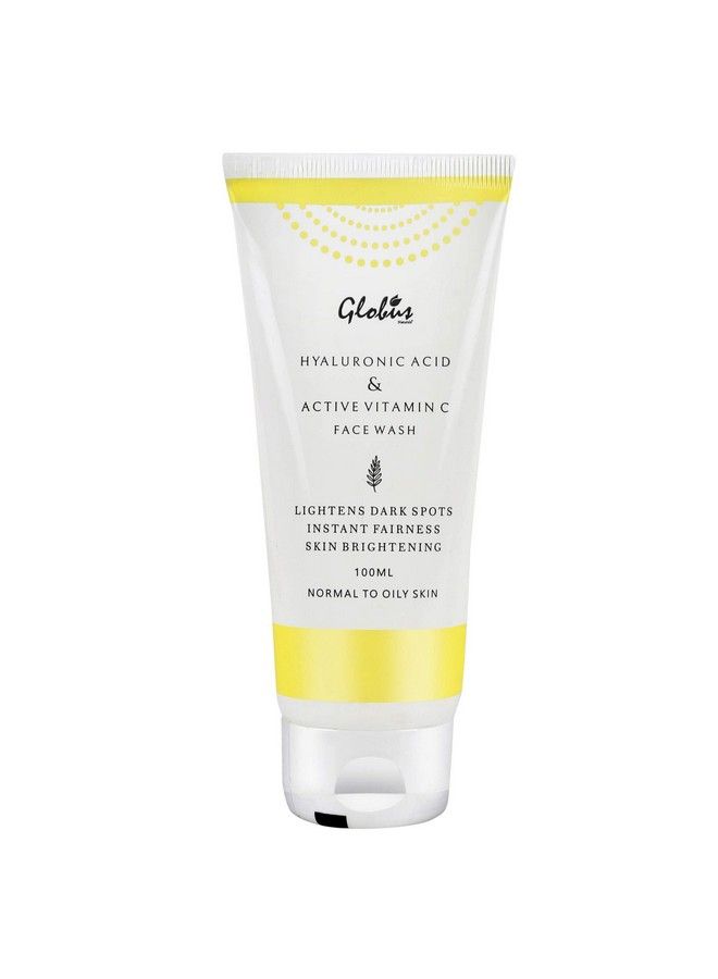 Globus Remedies Globus Natural Antiageing Face Wash With Hyluronic Acid And Vitamin C 100 Ml - Image 2