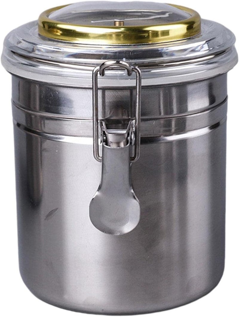klarako Stainless Steel Cigar Humidor Jar, Smoking Accessories, Cigar Humiditor, Digital Humidor Box Pipe Tobacco Jar Case for Travel Home - Image 1