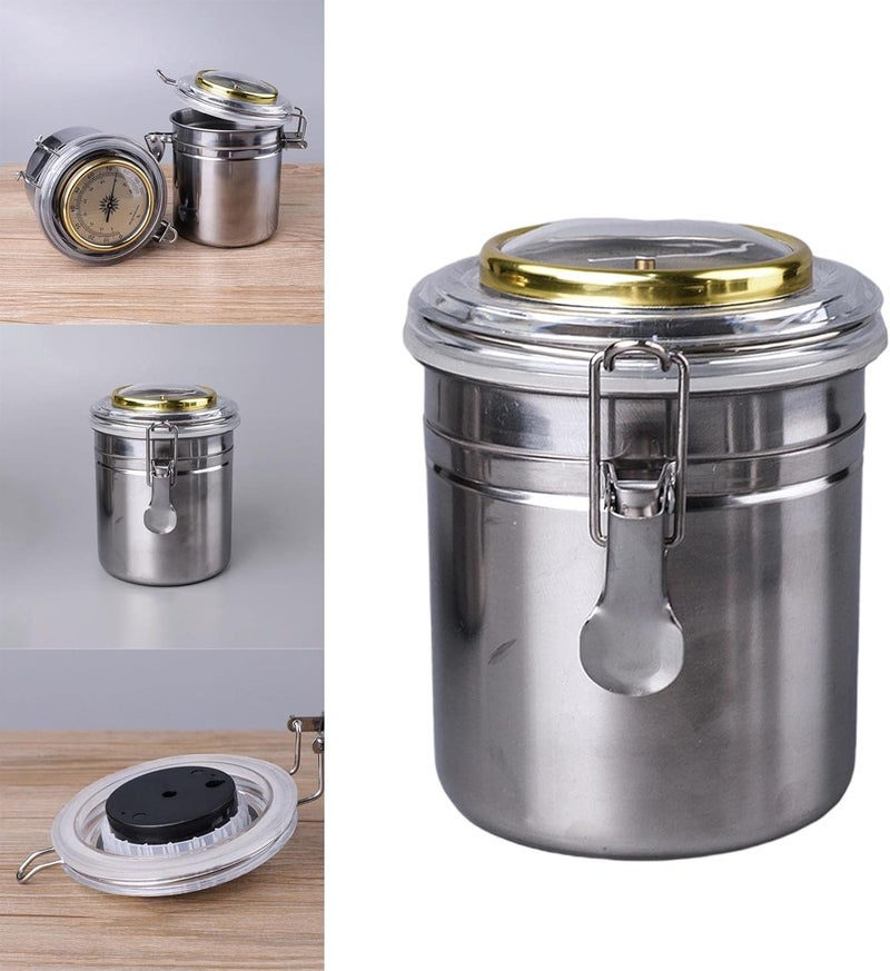 klarako Stainless Steel Cigar Humidor Jar, Smoking Accessories, Cigar Humiditor, Digital Humidor Box Pipe Tobacco Jar Case for Travel Home - Image 2