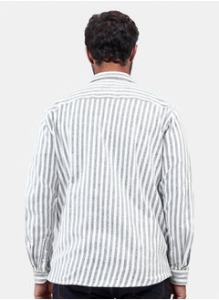 RAVIN Long Sleeve Stripes Shirt with Front Pocket  - Image 5