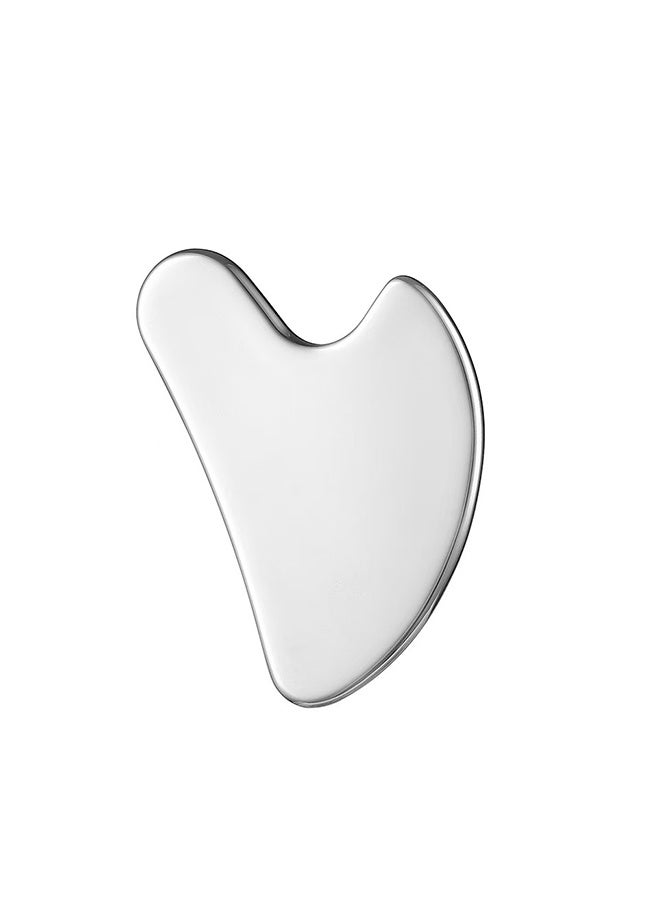 Gua Sha Facial Tool, Stainless Steel GuaSha Face Lift Massage Beauty Metal Skin Care Board Scraping Self Skincare Massager Lift Anti-Aging & Wrinkles  Exerciser Tools - Image 1