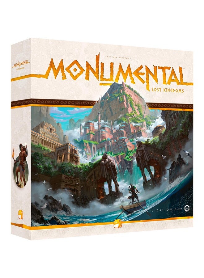 Funforge Monumental Lost Kingdoms Expansion - Civilization & Deckbuilding Board Game, Adds a 5th Player, Ages 10+, 1-5 Players, 90-120 Min - Image 1