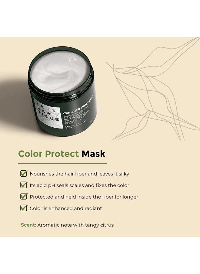 Lazartigue Colour Color & Radiance Protection Mask, Enriched with Camellia Oil, Nourishes Hair Fiber, Enhances & Leaves Hair Silky, Vegan, 8.4 Oz  - Image 2