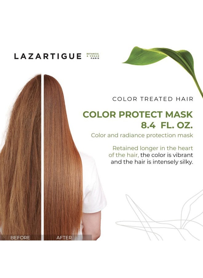 Lazartigue Colour Color & Radiance Protection Mask, Enriched with Camellia Oil, Nourishes Hair Fiber, Enhances & Leaves Hair Silky, Vegan, 8.4 Oz  - Image 1