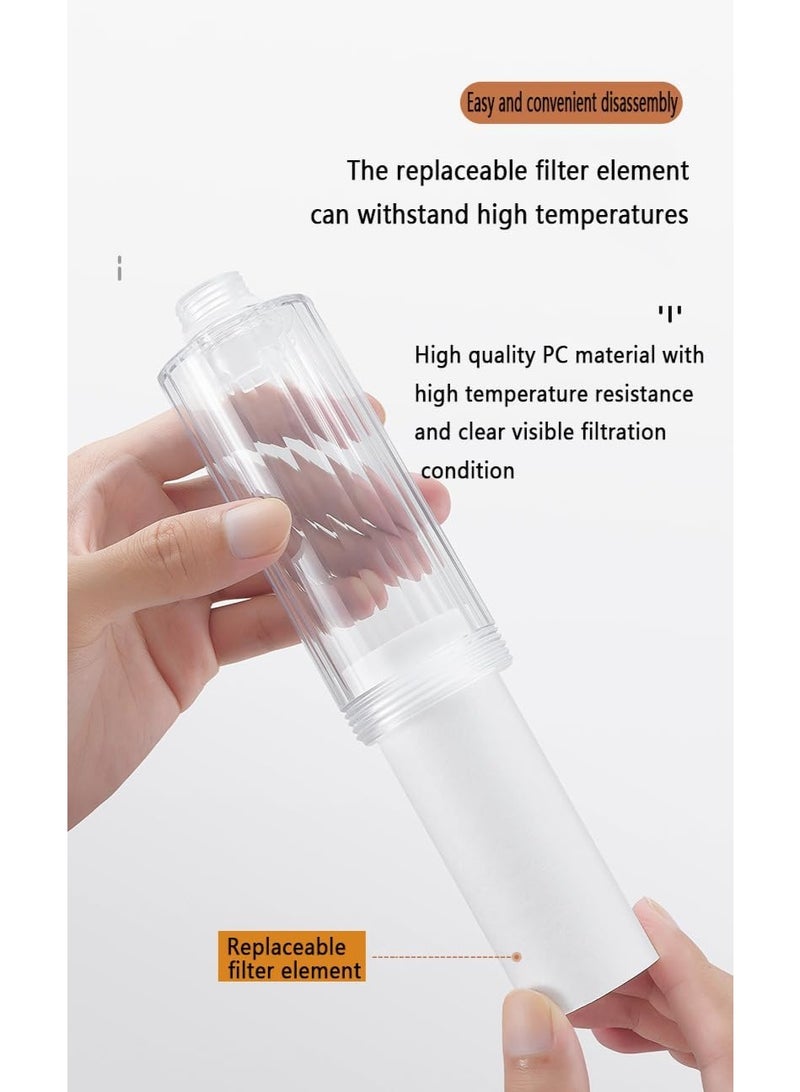 Shower filter, chlorine and rust impurity shower filter, easy to install, suitable for universal output shower heads, making skin and hair healthier - Image 5