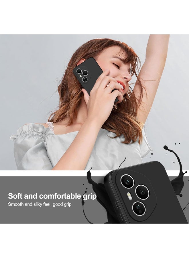 Honor 400 Pro Case, Thin TPU Cover with Camera Protection Anti-Scratch Slim Fit Flexible Phone Case for Honor 400 Pro Black - Image 5