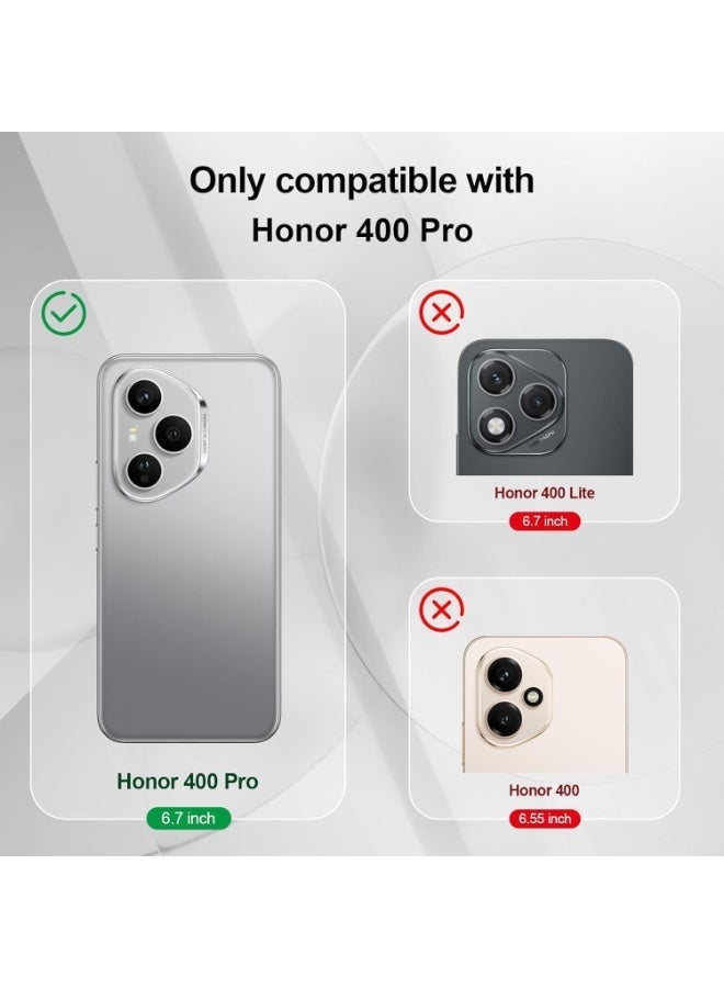 Honor 400 Pro Case, Thin TPU Cover with Camera Protection Anti-Scratch Slim Fit Flexible Phone Case for Honor 400 Pro Black - Image 2