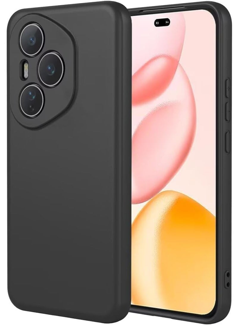 Honor 400 Pro Case, Thin TPU Cover with Camera Protection Anti-Scratch Slim Fit Flexible Phone Case for Honor 400 Pro Black - Image 1