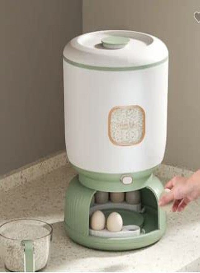 Olpad Coutnertop Rice Dispenser – Air Tight Rice Dispenser – Included Measuring Rice Cup & Cleaning Brush – Multipurpose Kitchen Rice Dispenser for Grains Cereal Snacks Nuts - Image 2