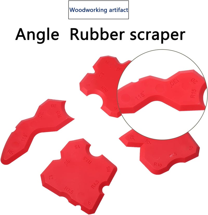 ويوبلز مجموعة أدوات بديلة من 4 قطع لتطبيق السيليكون الاحترافي لحشو الفواصل من فوجي، تتضمن مكشطة لمواد مانعة للتسرب، ومكشطة لتسوية الفواصل. - Image 3