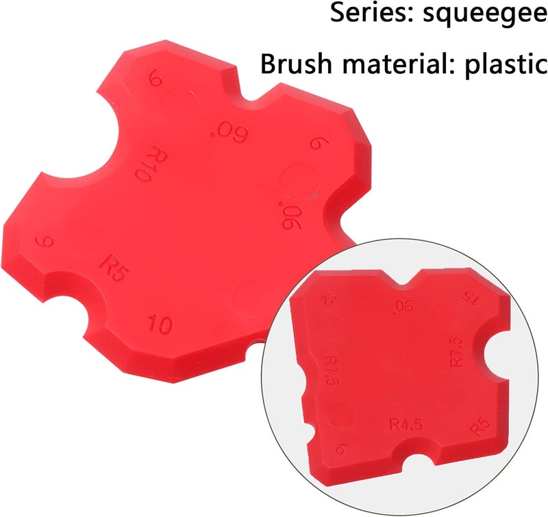 ويوبلز مجموعة أدوات بديلة من 4 قطع لتطبيق السيليكون الاحترافي لحشو الفواصل من فوجي، تتضمن مكشطة لمواد مانعة للتسرب، ومكشطة لتسوية الفواصل. - Image 4