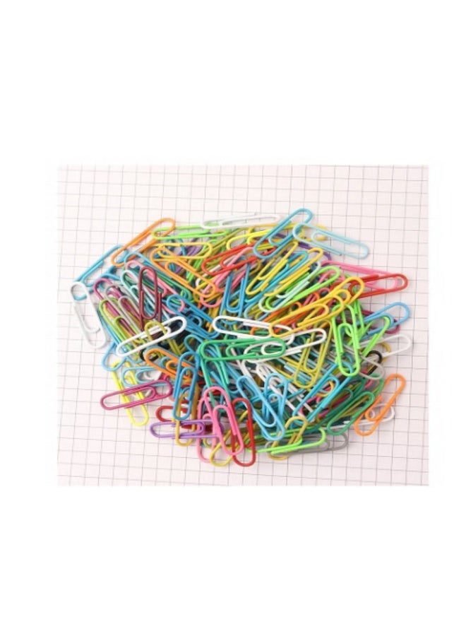 Paper Clips Colorful, 200PCS  Office Paper Clamp  Paper Clips Great for Office School Document Organizing, Multicolored  （1.1 inch） - Image 5