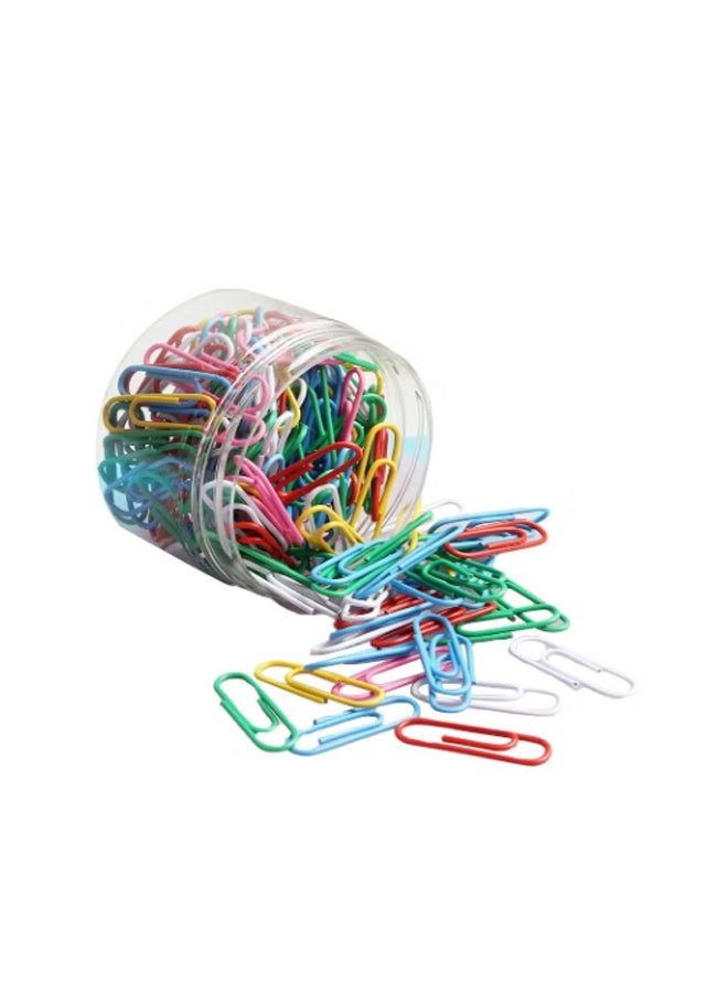Paper Clips Colorful, 200PCS  Office Paper Clamp  Paper Clips Great for Office School Document Organizing, Multicolored  （1.1 inch） - Image 4