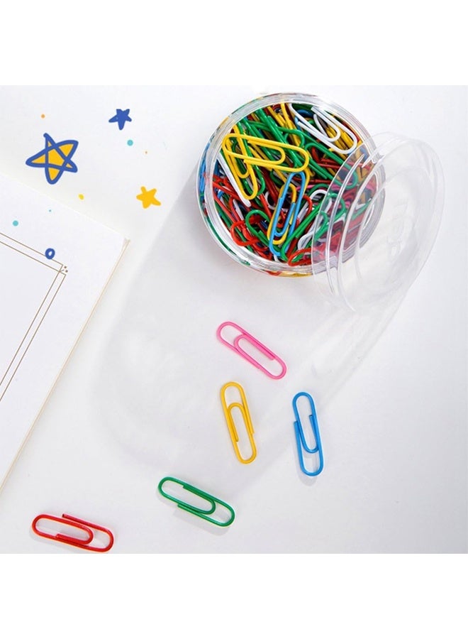 Paper Clips Colorful, 200PCS  Office Paper Clamp  Paper Clips Great for Office School Document Organizing, Multicolored  （1.1 inch） - Image 2