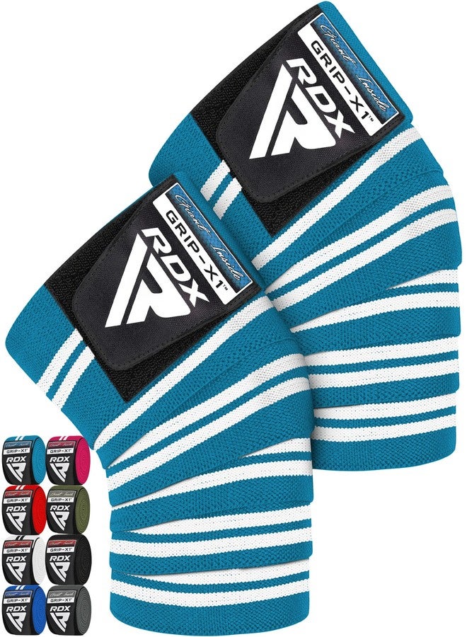 RDX Knee Wraps Pair Weightlifting, IPL USPA Approved, 78” Elasticated Straps for Gym Workout Fitness Squats Powerlifting,Men Women Training, Squatting Leg Press - Image 1