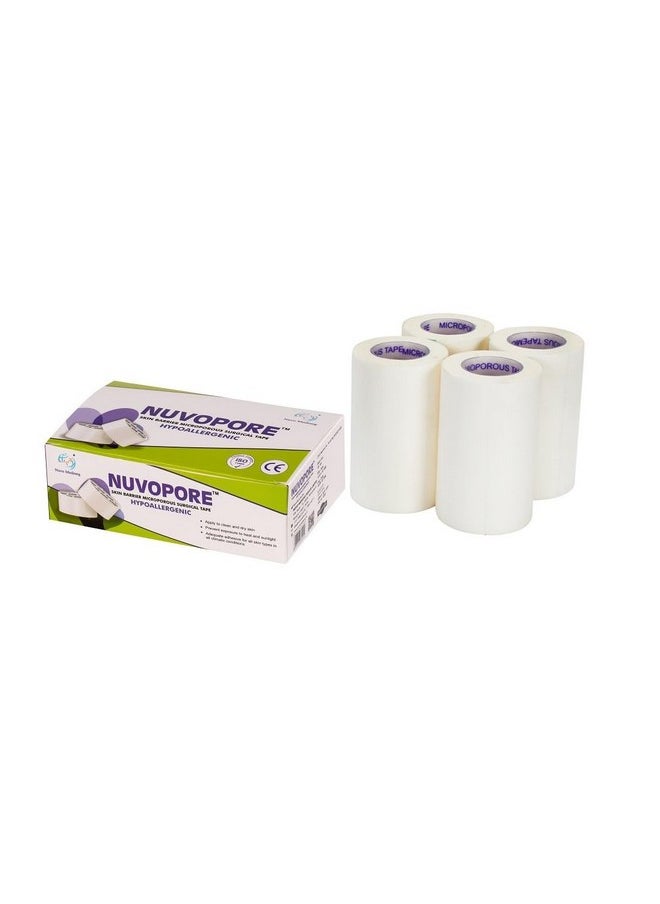 NUVO MEDSURG Nuvopore Microporous Surgical Tape - 75 Mm X 5.1 Mtr (4 Rolls)…  - Image 1