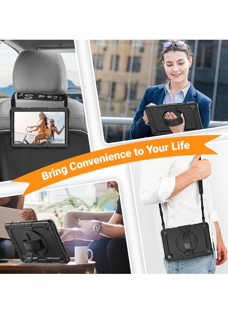 YoYoTech - Smart Case for Galaxy Tab A9 Plus/A9+ 5g 11 Inch 2023 SM-X210 SM-X215 SM-X216 SM-X218, Slim Stand Hard Back Shell Protective Cover Folio Case for Galaxy Tab A9 Plus 2023 -Black - Image 1