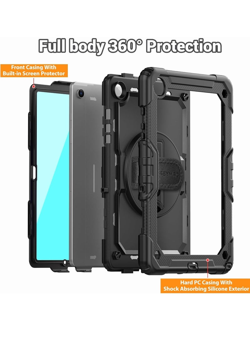 YoYoTech - Smart Case for Galaxy Tab A9 Plus/A9+ 5g 11 Inch 2023 SM-X210 SM-X215 SM-X216 SM-X218, Slim Stand Hard Back Shell Protective Cover Folio Case for Galaxy Tab A9 Plus 2023 -Black - Image 1