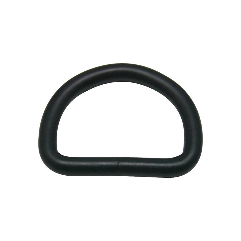CISONE CISONE Metal D Ring Buckle Nickel Plated 1 Inside Diameter Pack of 20 Black
