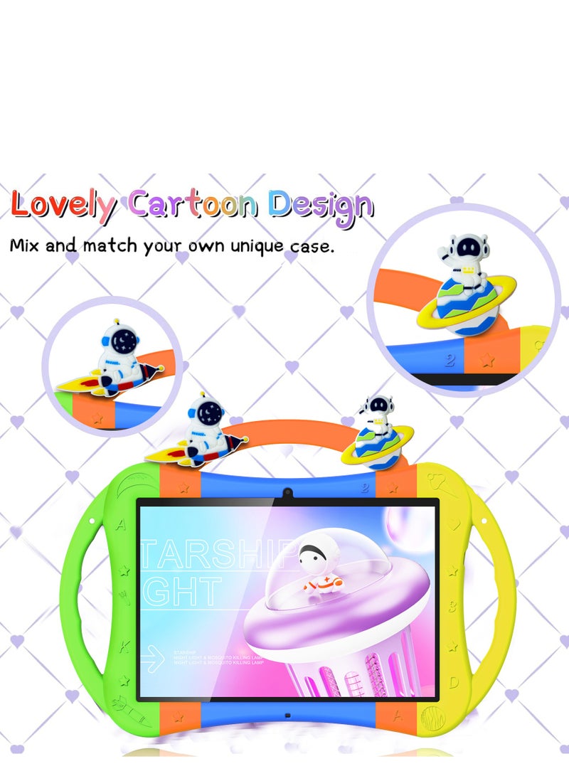 ATOUCH Early Education Smart Android Kids Tablet 10.1 Inch Display WiFi And Dual Sim Supported Tablet Protective With Silicon Case/ Learning And Playing Toys - Image 2