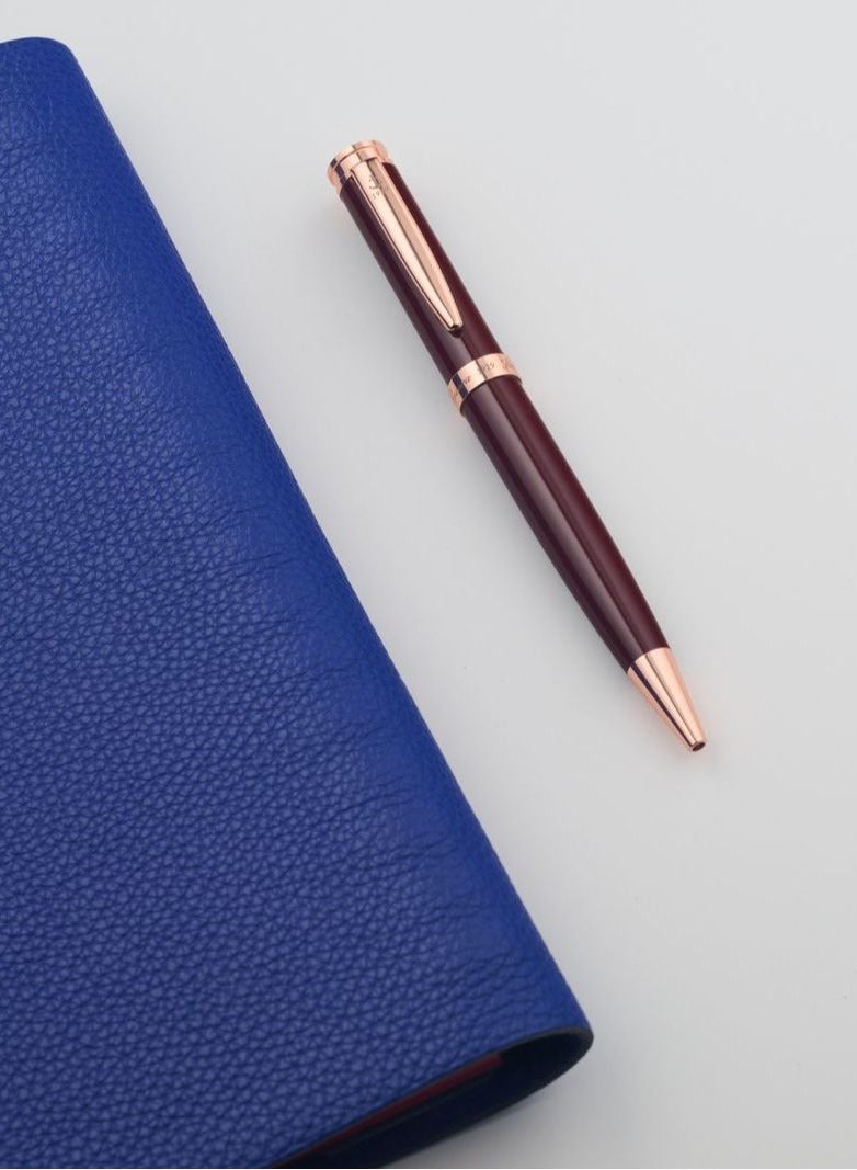 أنكورا قلم فيديريكو ١٩١٩ إصدار محدود – قابل لإعادة التعبئة – قلم فاخر محفور مع علبة جلد – كتابة سلسة – هدية للرجال والنساء – حبر أزرق - Image 5